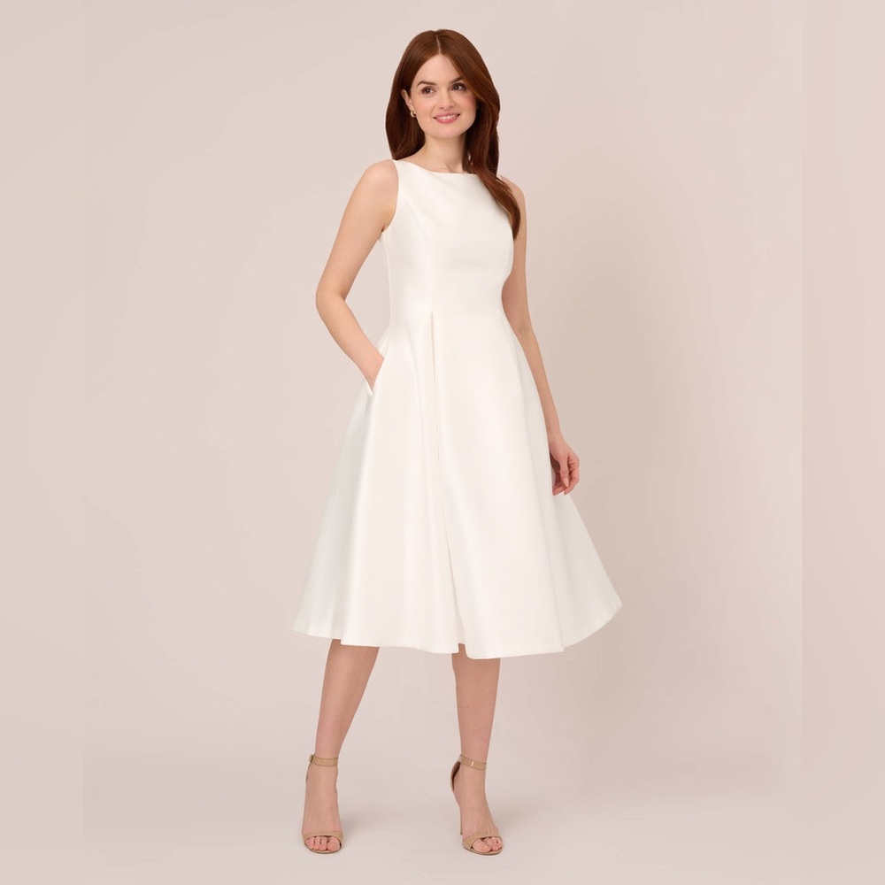 Elegant, simple, Audrey Hepburn style dress.